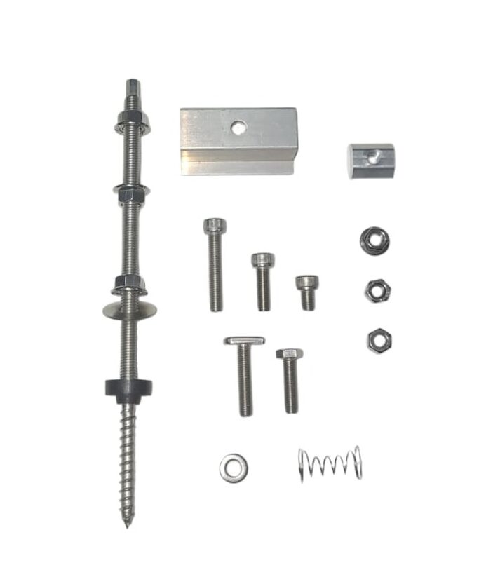Fixadores e acessórios para a fixação de painéis solares